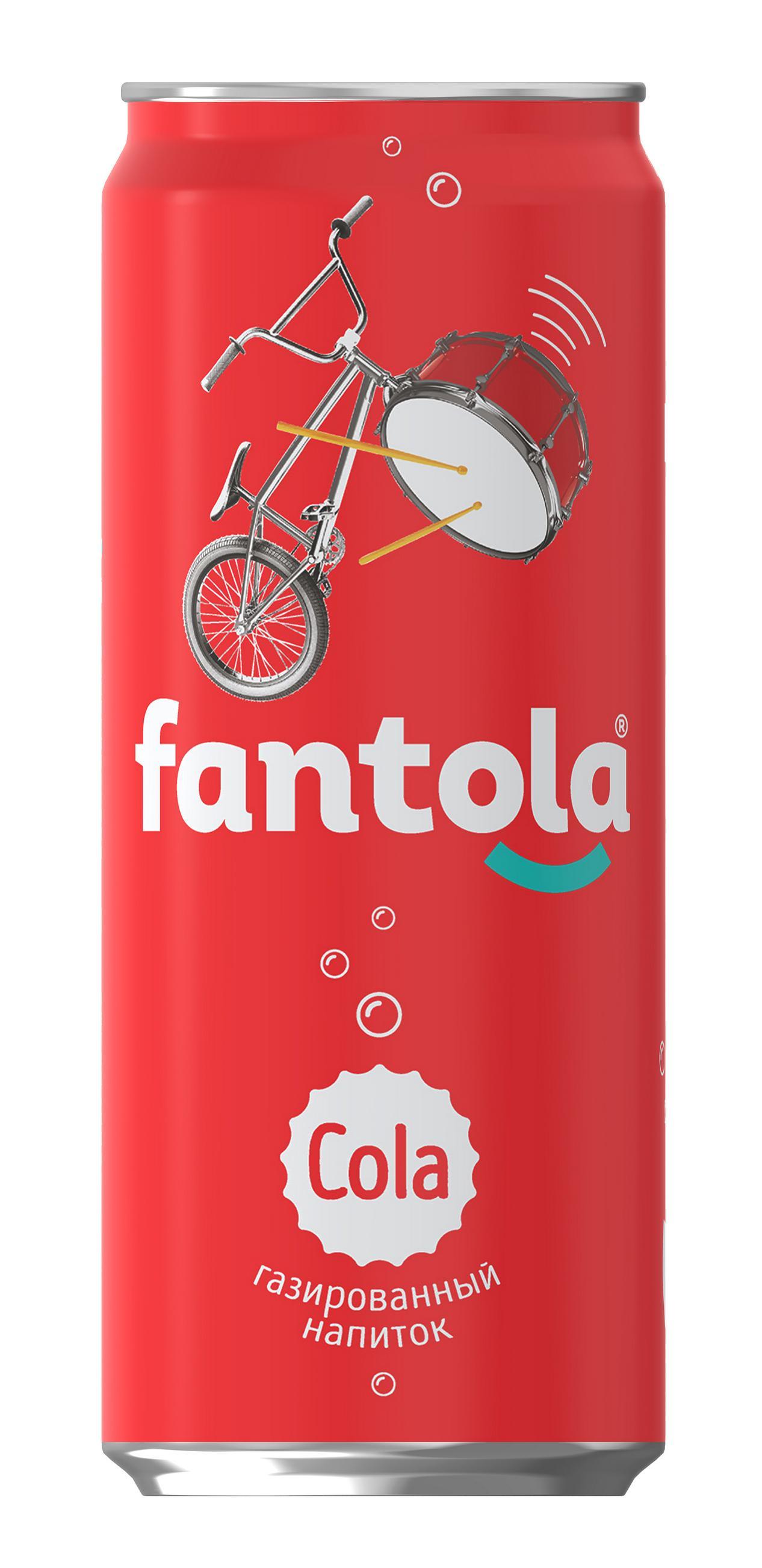 Лимонад Fantola Кола, 330 мл., ж/б
