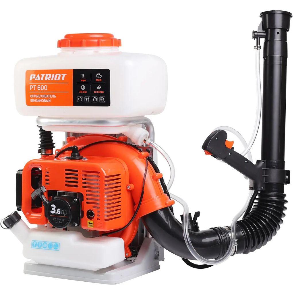 Опрыскиватель PATRIOT PT 600, бензиновый, ранцевый, 14л, оранжевый/белый [755302615]