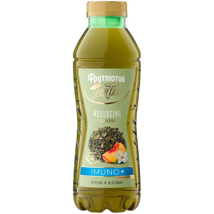 Чай холодный Ice Tea Фрутмотив IMUNO черный персик жасмин 500 мл., ПЭТ