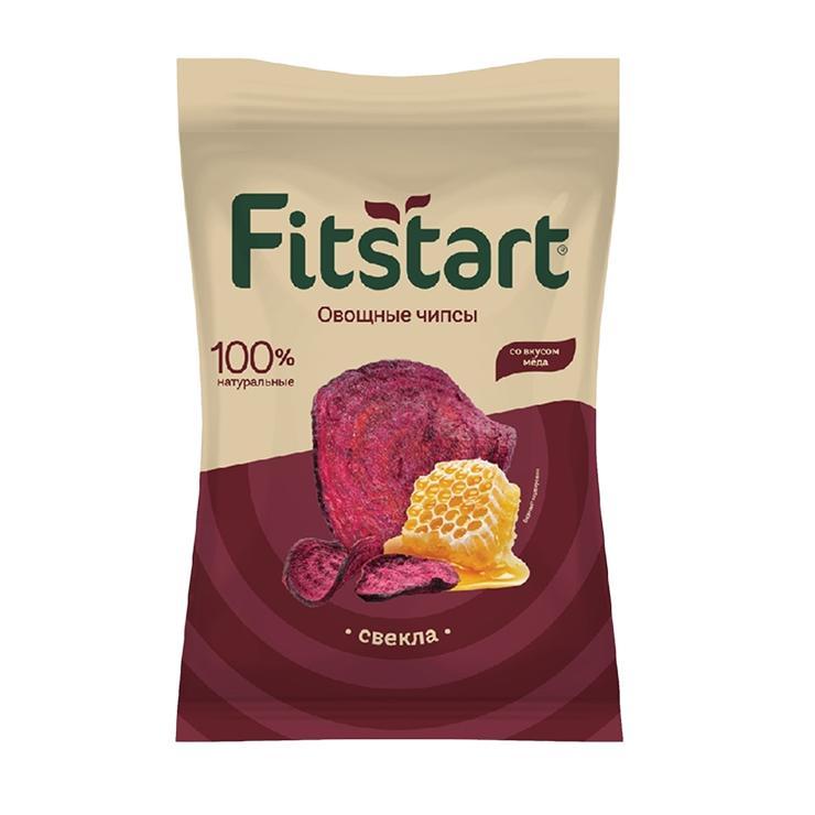 Чипсы FITSTART овощные свекла со вкусом меда 50 гр., флоу-пак