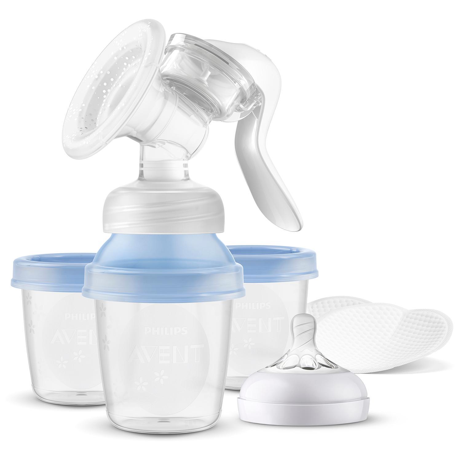 Ручной молокоотсос Philips Avent SCF430/13 с контейнерами, картон
