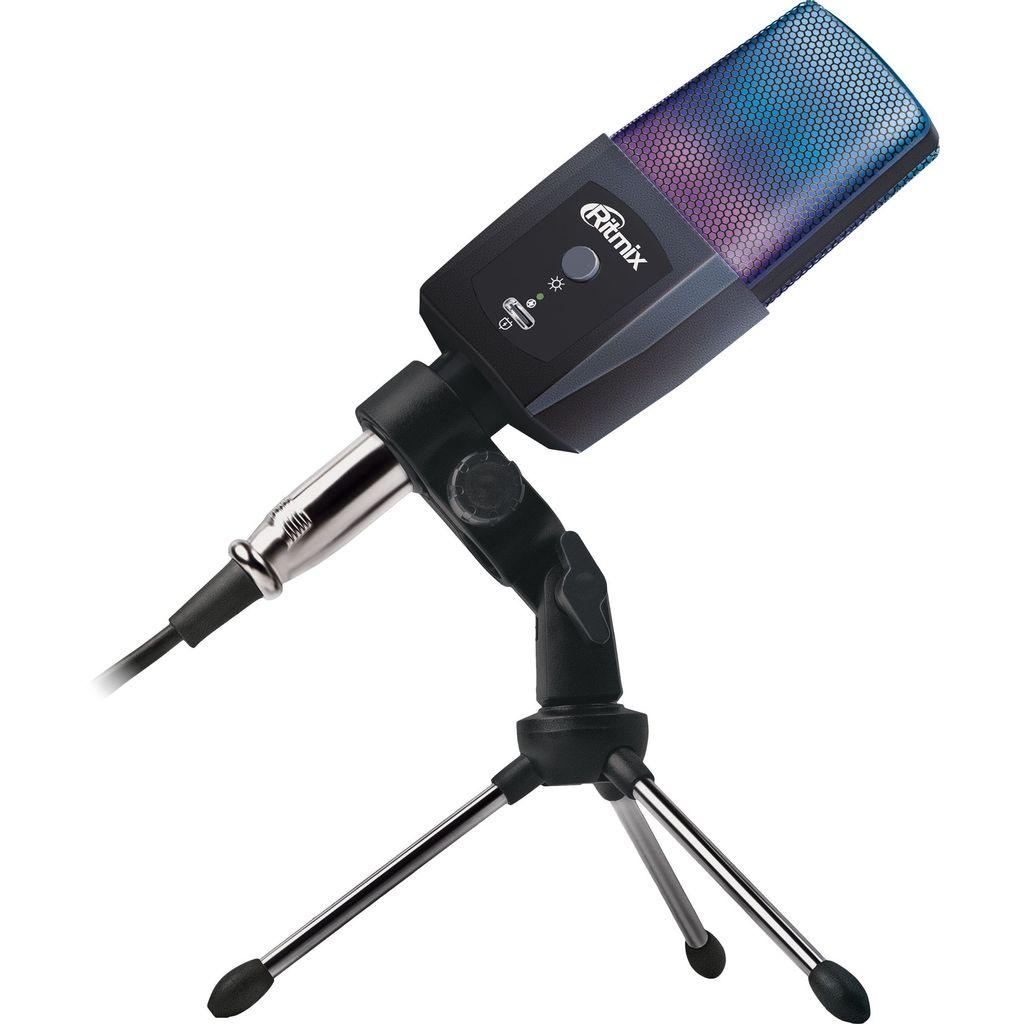 Микрофон проводной Ritmix RDM-170 1.8м черный