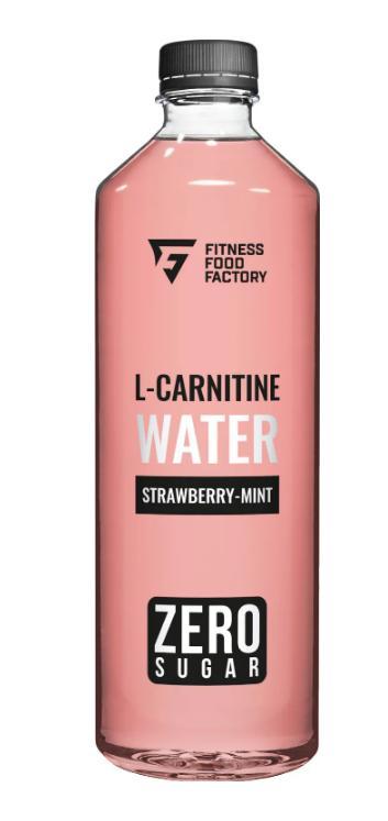 Напиток L-Carnitine 2000 Fitness Food Factory клубника мята без сахара 500 мл., ПЭТ