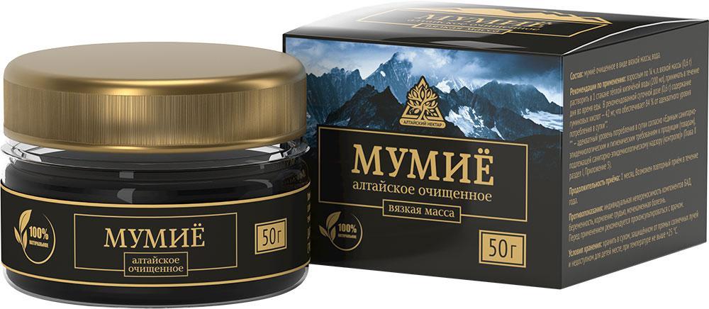 БАД Алтайский нектар Мумие очищенное вязкая масса 50 гр., ПЭТ