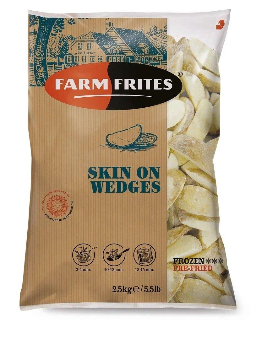 Картофельные дольки с кожурой Farm Frites 2,5 кг., флоу-пак