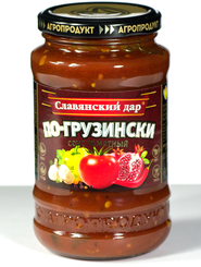 Соус Славянский дар томатный по-грузински, 360 гр., стекло