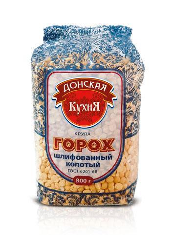 Горох колотый, Донская Кухня, 800 гр., флоу-пак