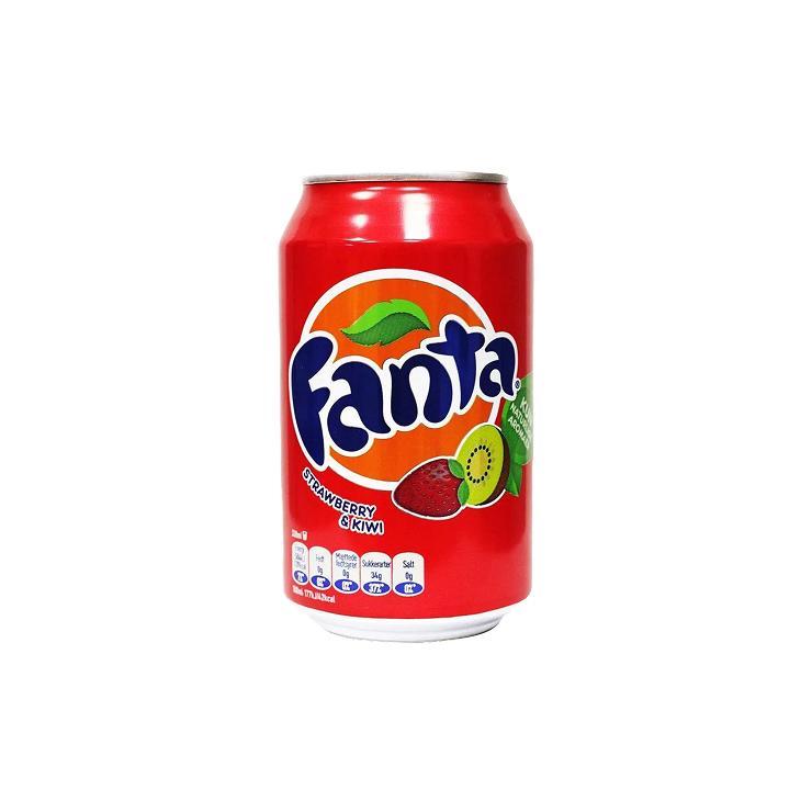 Fanta Strawberry & Kiwi Напиток б/а газир 0,33л*24 ЧЗ-2