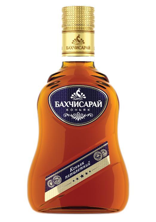 Коньяк российский КВКК Бахчисарай трёхлетний 40% 250 мл., стекло