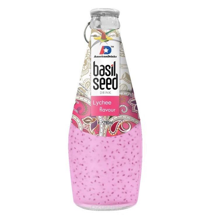 Напиток сокосодержащий Basil Seed личи 290 мл., стекло