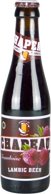 Пивной напиток Chapeau Framboise Lambic малина темное фильтрованное 3,5% 375 мл., стекло