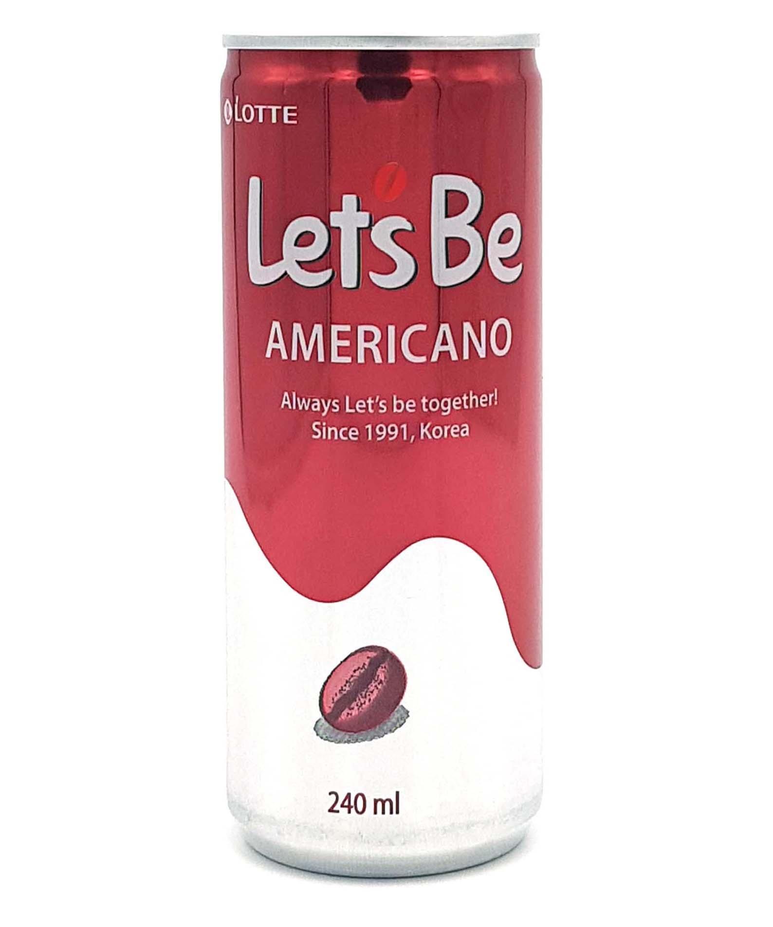 Напиток кофейный Lotte Lets Be американо 240 мл., ж/б