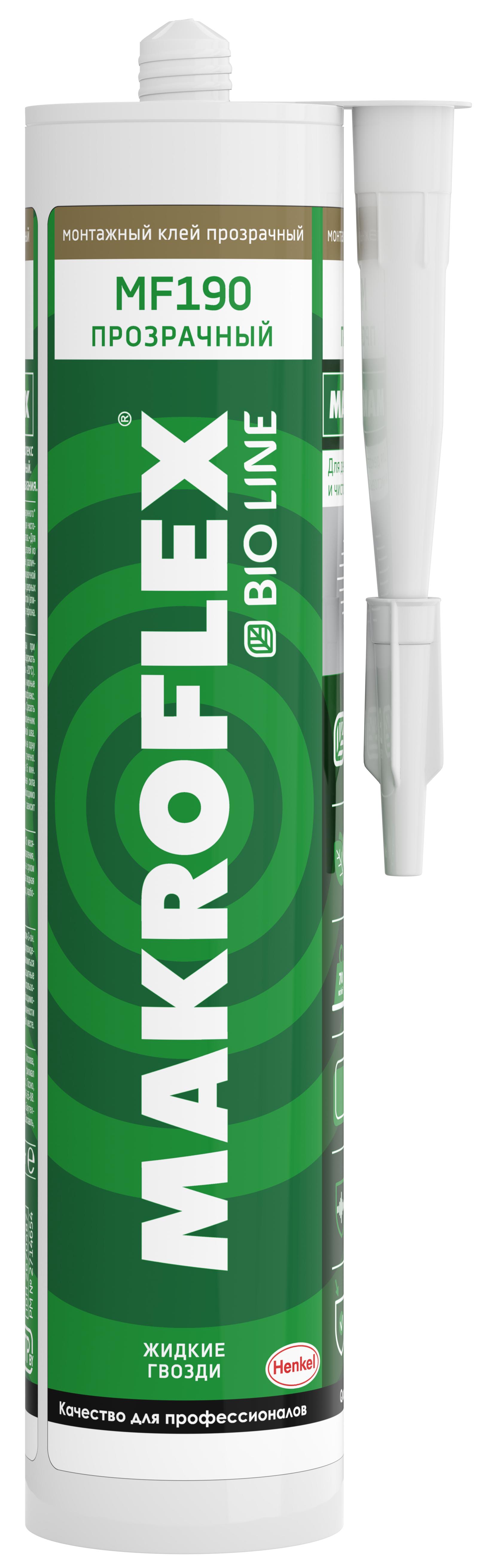Клей Мakroflex Bio Line MF190 прозрачный 280 мл., картридж