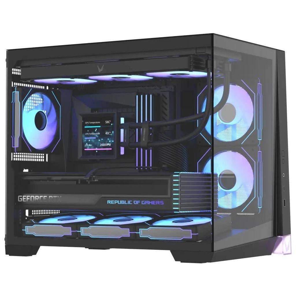 Корпус mATX Formula Crystal Z4M, Midi-Tower, без БП, черный [crystal z4m black]