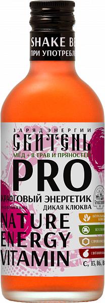 Напиток энергетический Столбушино Сбитень PRO заряд энергии дикая клюква 250 мл., стекло