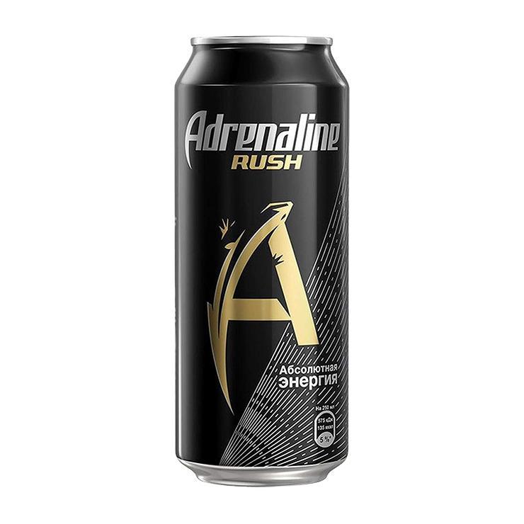 Напиток энергетический Adrenaline Rush Россия 450 мл., ж/б