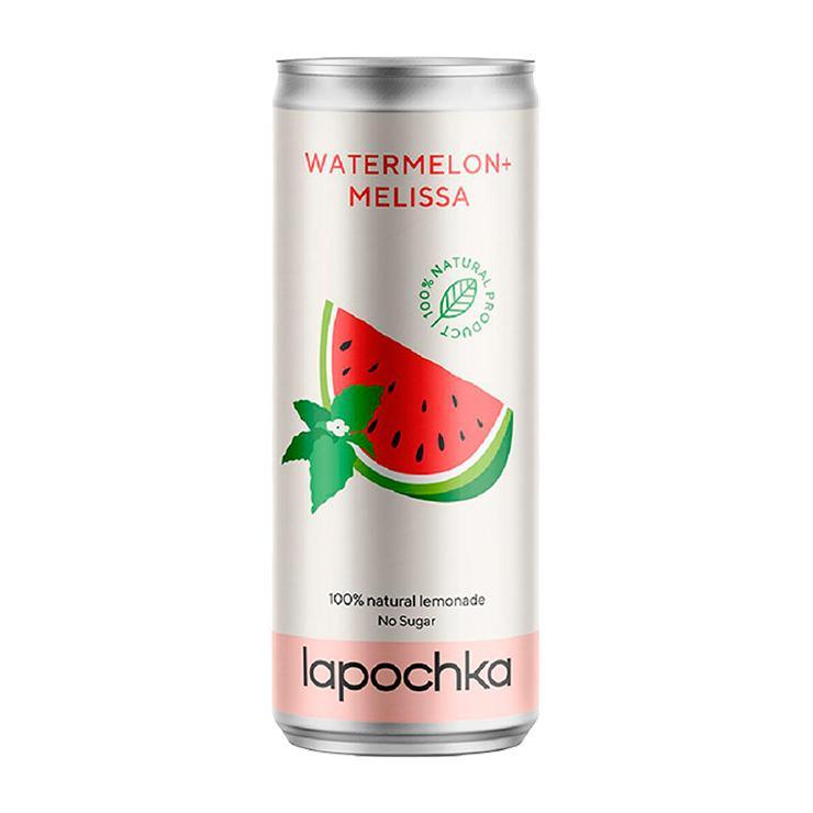 Напиток газированный Lapochka Mirage арбуз и мелисса 330 мл., ж/б
