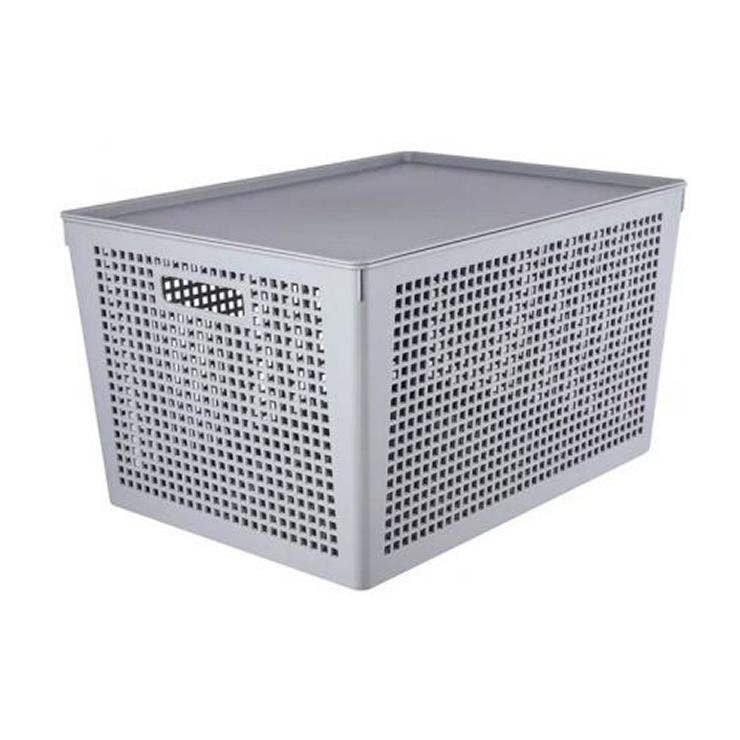 Корзинка Полимербыт Traymix с крышкой цвет в ассортименте 25 л.