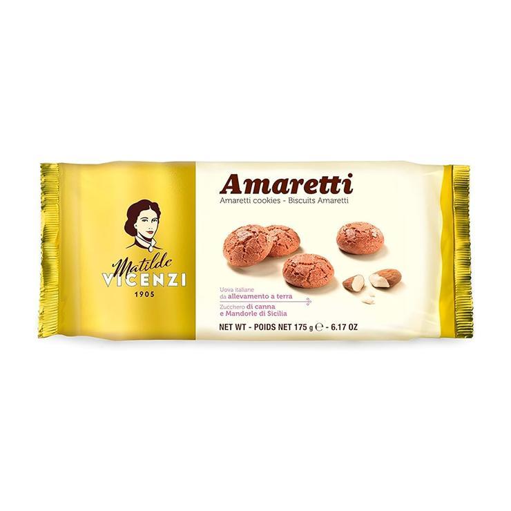 Печенье Vicenzi biscotti Amaretti миндальное 175 гр., флоу-пак