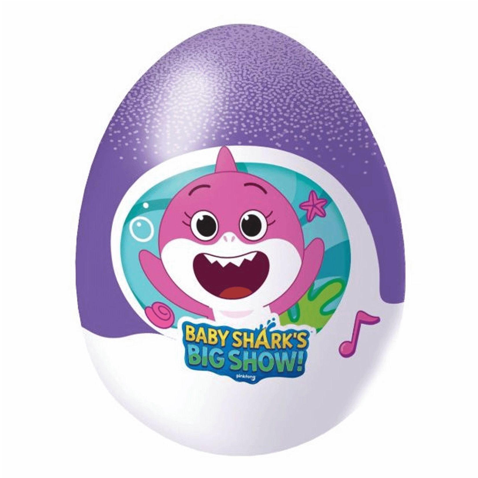 Яйцо шоколадное Шоки Токи Baby Shark с игрушкой 20 гр., обертка