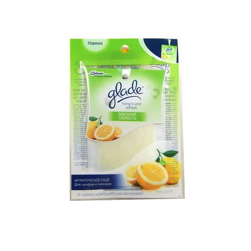 Ароматическое саше Glade Hang it and refresh Лимонная свежесть, 8 гр., блистер