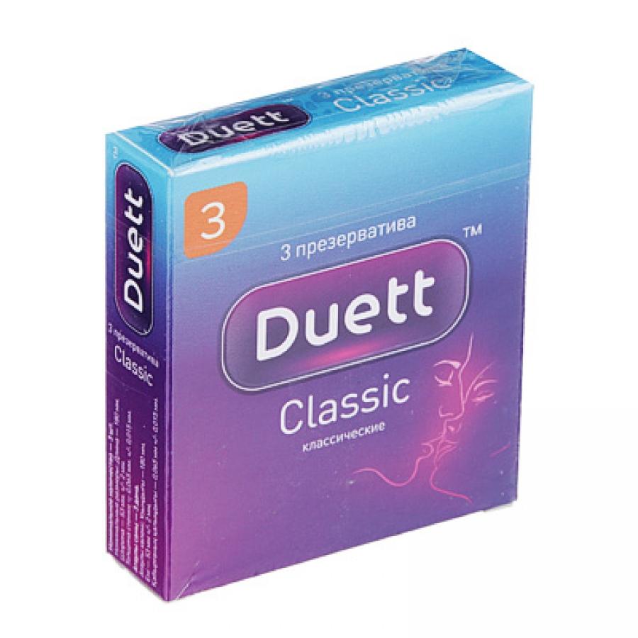 Презервативы Duett classic №3, картонная пачка