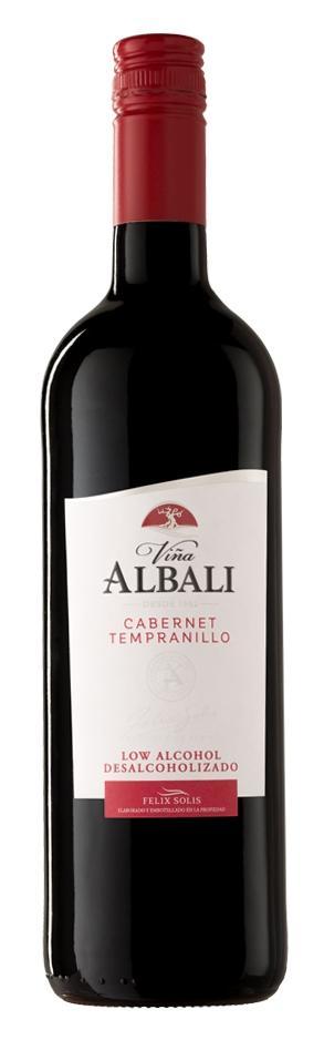 Вино Felix Solis Vina Albali Cabernet Tempranillo красное безалкогольное 0.5% 750 мл., стекло