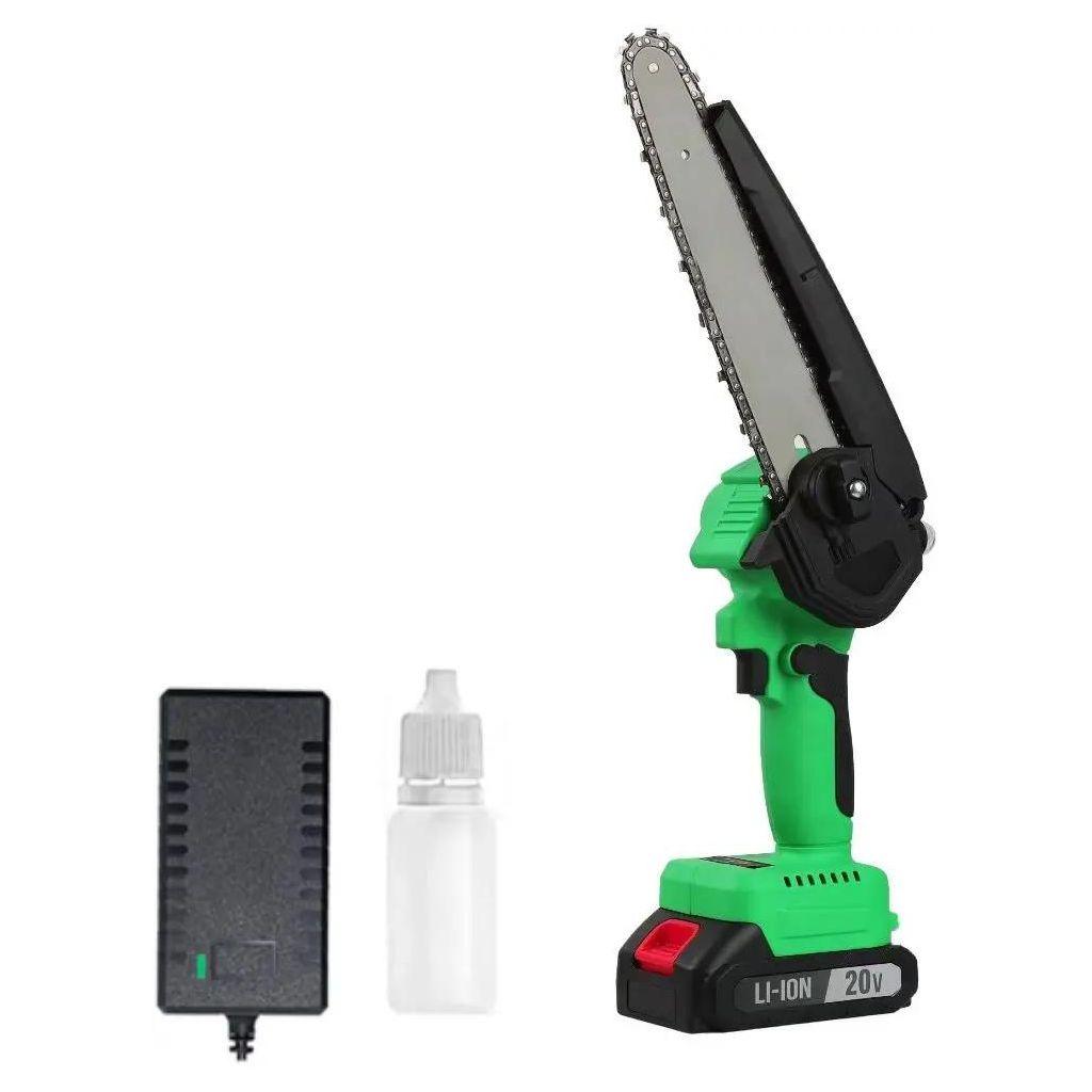 Цепная пила ZITREK GreenSaw 20V, аккумуляторная, 20В, 4Ач, с одним аккумулятором [082-1858]