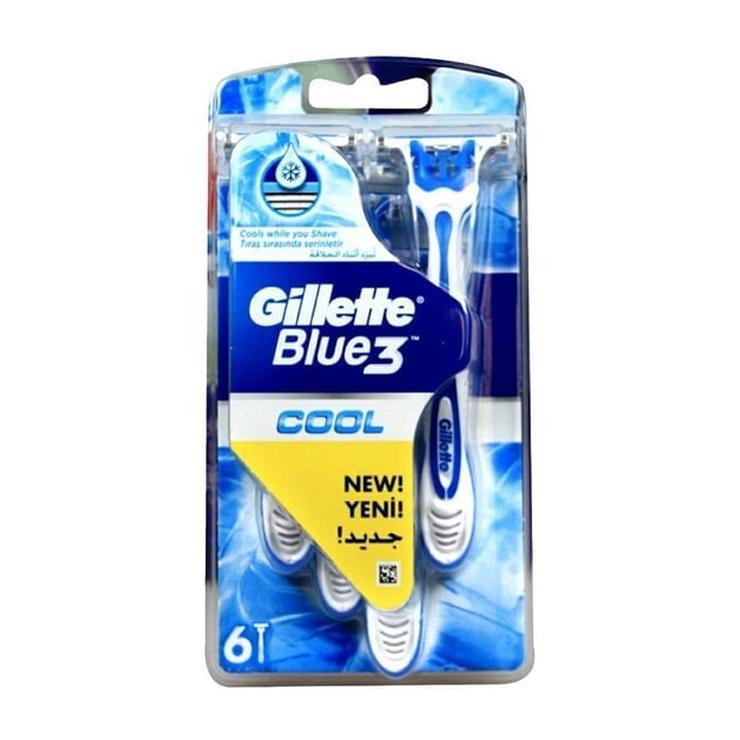 Бритвы Gillette Blue 3 Cool одноразовые 6 штук, блистер
