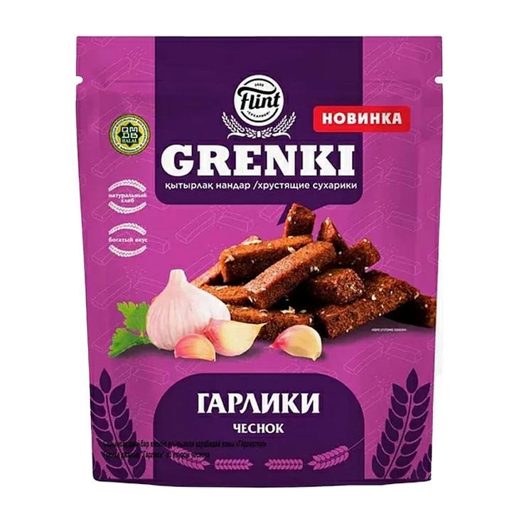 Гренки Flint гарлики ржаные чеснок 90 гр., дой-пак