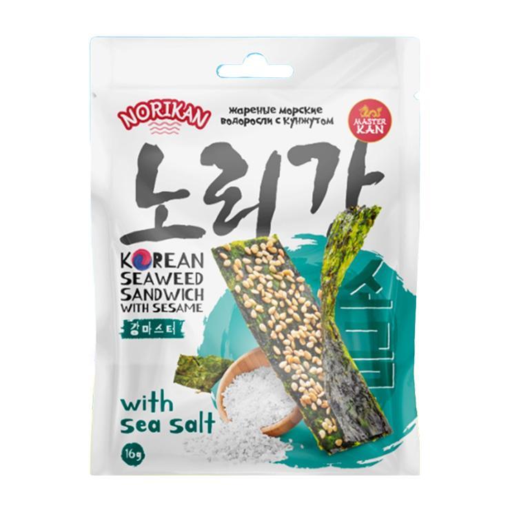 Водоросли морские NORIKAN Salt Sesame Sandwich 16 гр., дой-пак