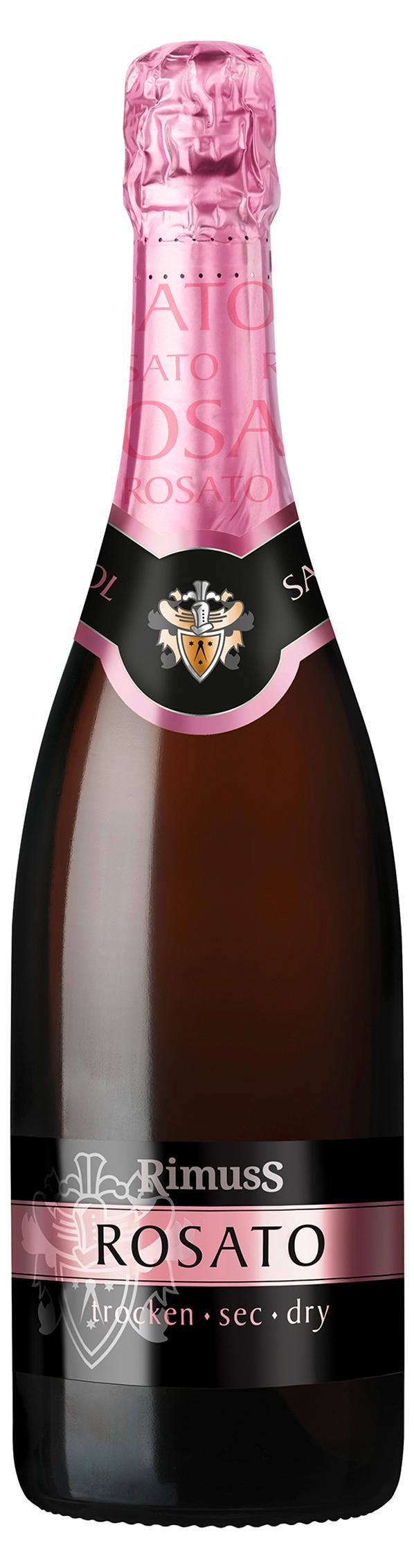 Шампанское Rimuss безалкогольное сухое Rosato 750 мл., стекло