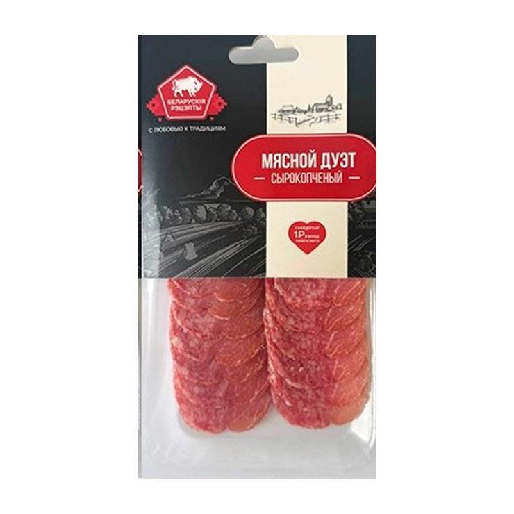 Колбаса Белорусские рецепты Мясной дуэт с/к нарезка 70 гр., вакуум