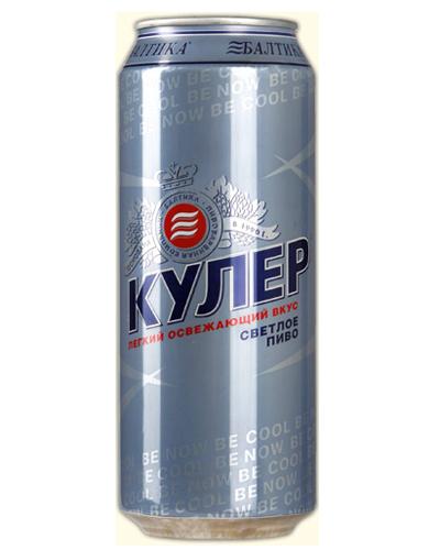 Пиво Балтика Кулер светлое фильтрованное пастеризованное 4,7% 500 мл., ж/б