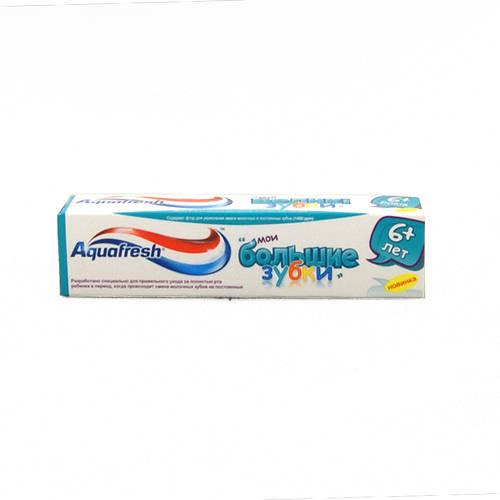 Зубная паста Aquafresh Мои большие зубки 6+ 50 мл., туба