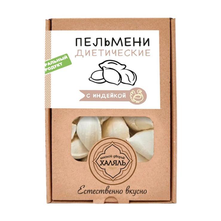 Пельмени Мясной Дворик диетические с индейкой халяль 500 гр., картон