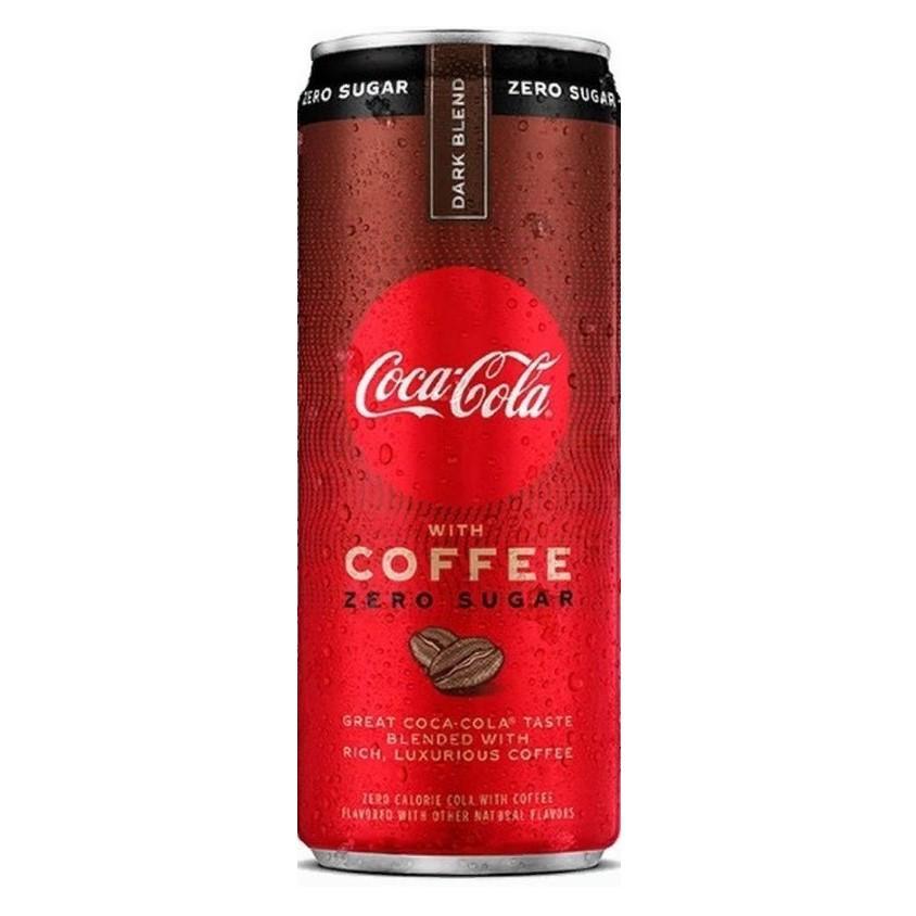 Напиток газированный Coca-Cola coffee dark zero США 355 мл., ж/б