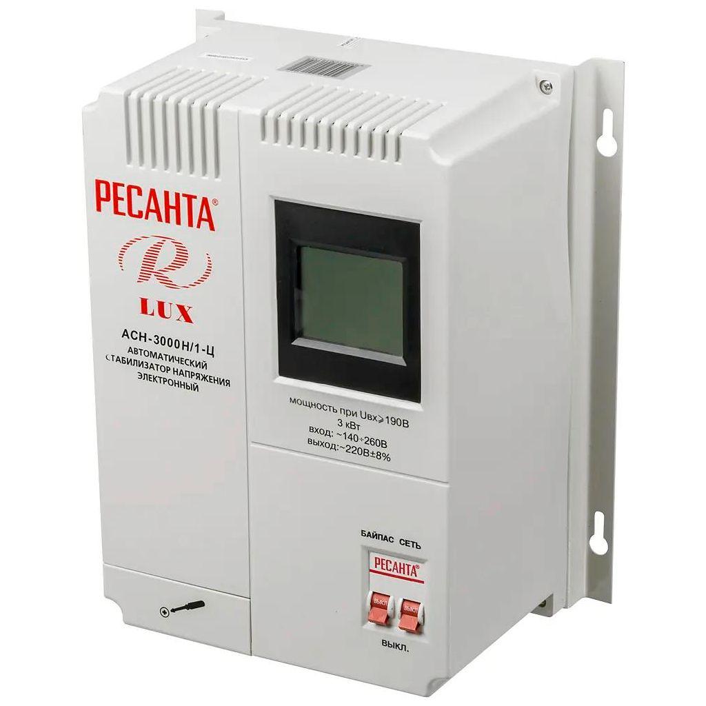 Стабилизатор напряжения Ресанта АСН-3000Н/1-Ц, серый [63/6/21]