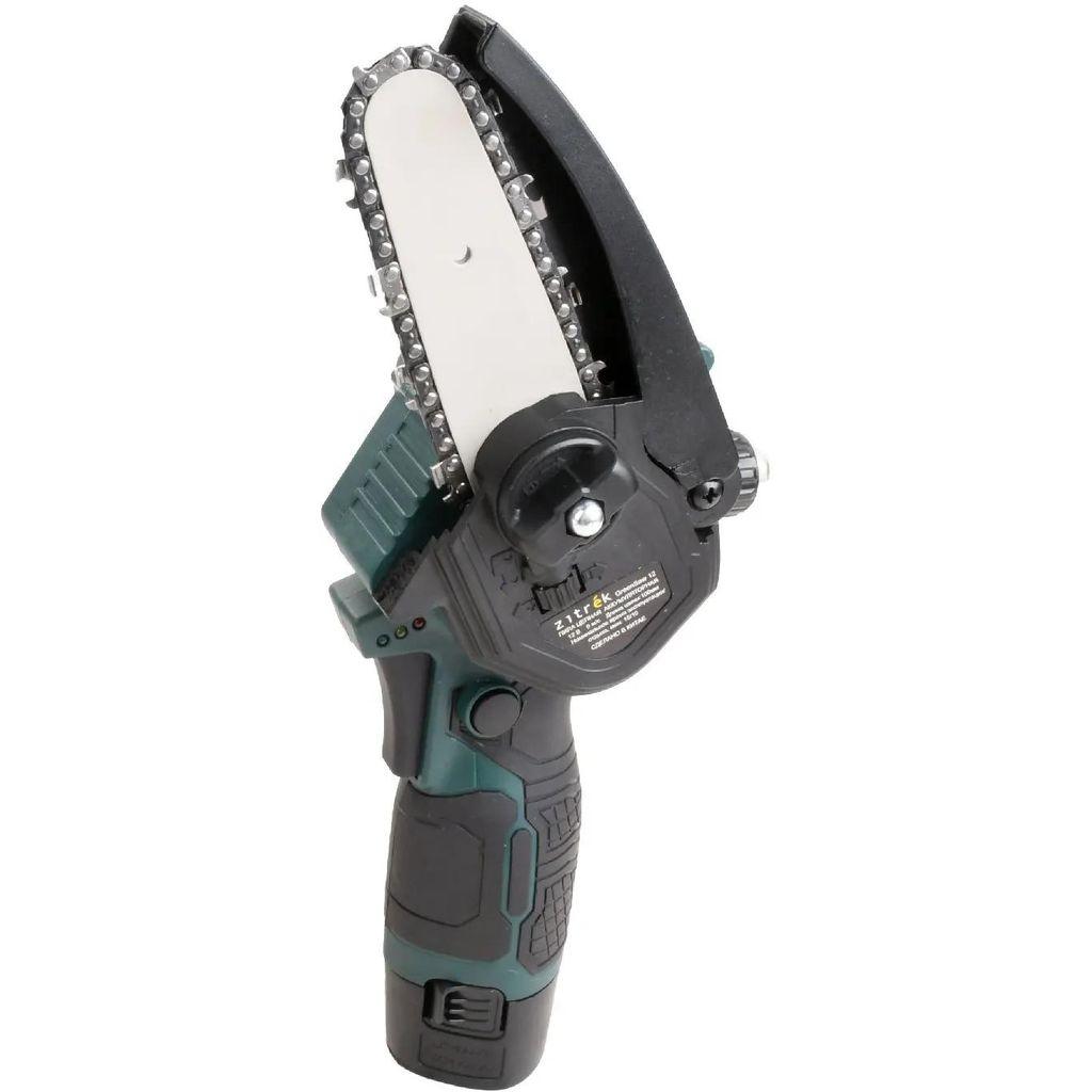 Цепная пила ZITREK GreenSaw 12, аккумуляторная, 12В, 2Ач, с двумя аккумуляторами [085-4449]