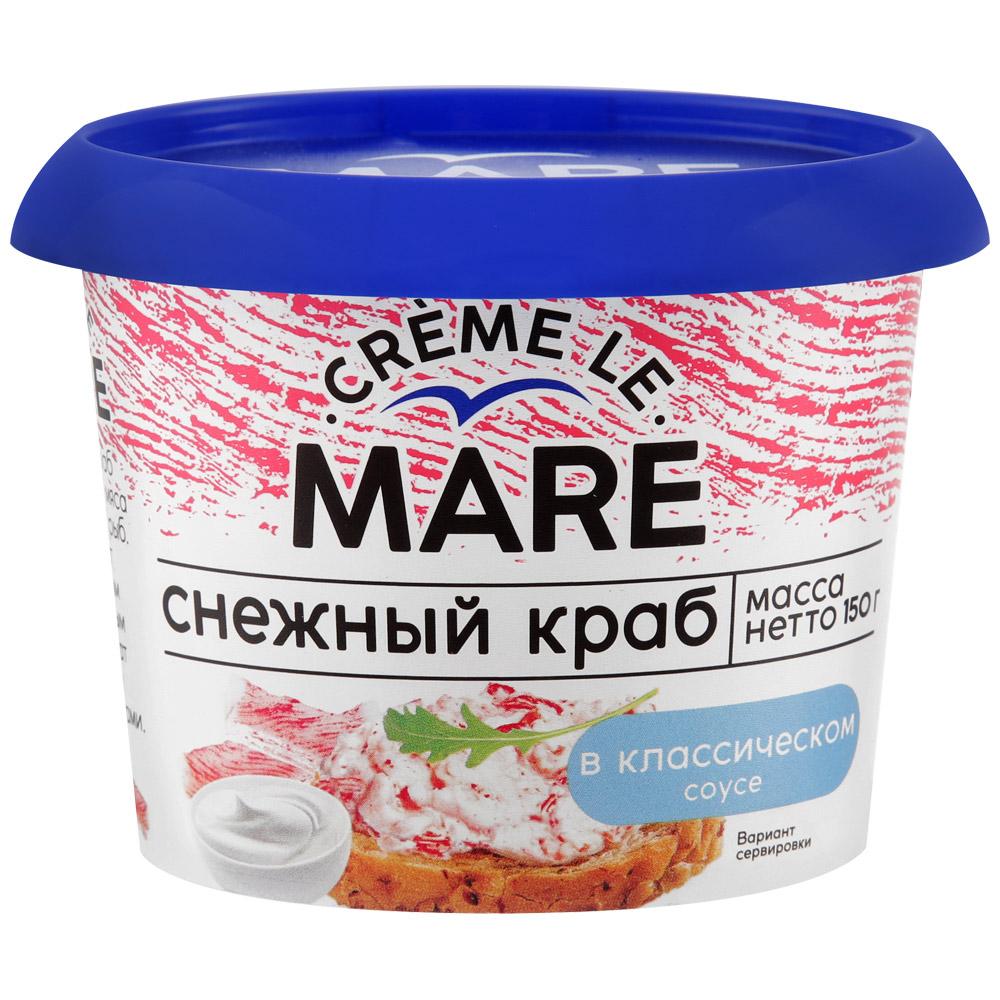 Паста Балтийский Берег Mare Снежный краб в классическом соусе 150 гр., ПЭТ