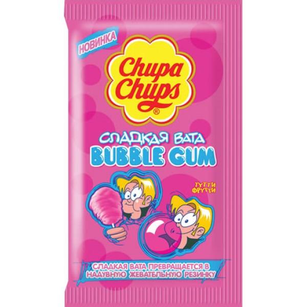 Сладкая вата Chupa Chups bubble gum тутти фрутти 11 гр., флоу-пак