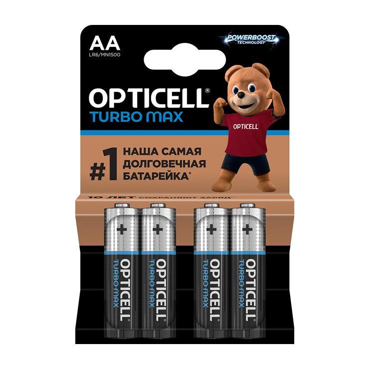 Батарейки Opticell Бат TurboMax AA 4 шт., блистер