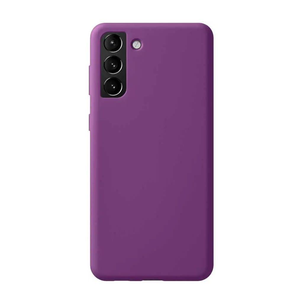 Чехол (клип-кейс) Deppa Liquid Silicone Pro, для Samsung Galaxy S21+, фиолетовый [870024]