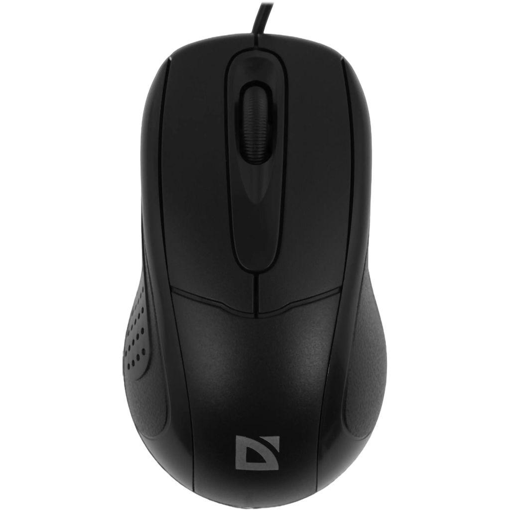 Мышь проводная Defender Standard MB-580, оптическая, USB, 1000dpi, черный [52580]