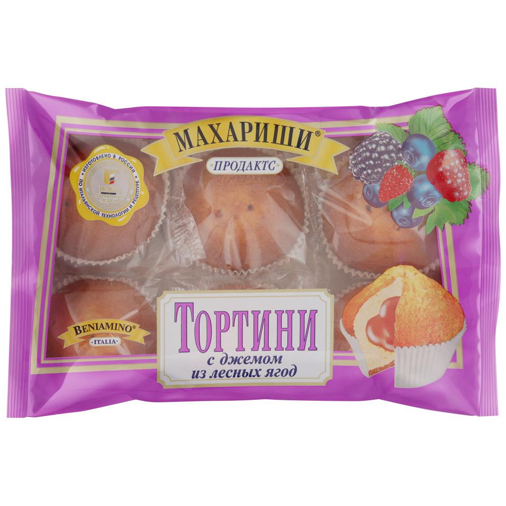 Тортини с джемом из лесной ягоды, Махариши, 500 гр., флоу-пак