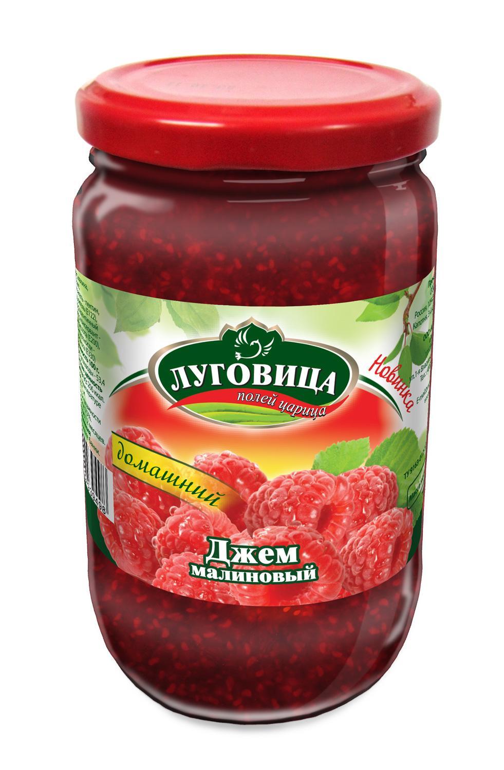 Джем Луговица малина 430 гр., стекло