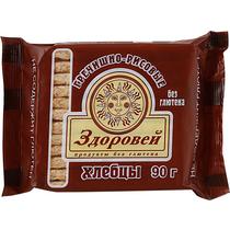 Хлебцы Здоровей гречишно-рисовые без глютена, 90 гр., флоу-пак