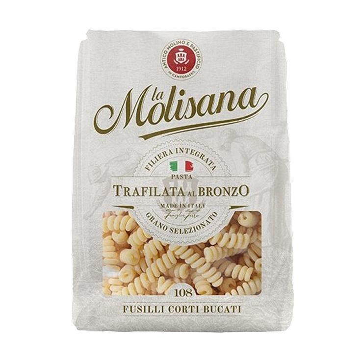 Макароны La Molisana fusilli corti bucati пружинки 450 гр., флоу-пак