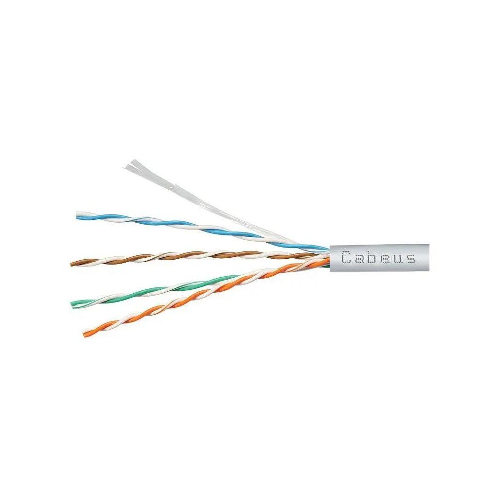Кабель информационный CABEUS UTP-4P-Cat.5e-SOLID-LSZH-WH-100, кат.5E, 100м, белый