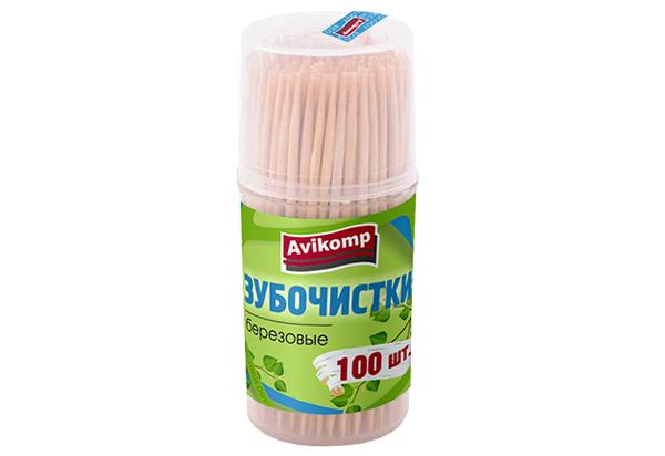 Зубочистки Avikomp 100 шт., ПЭТ